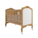 Ver imagem 1 de Berço Mini Cama 100% Mdf Harmonia Permobili Nature/branco Nature/branco