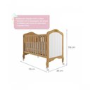 Ver imagem 3 de Berço Mini Cama 100% Mdf Harmonia Permobili Nature/branco Nature/branco
