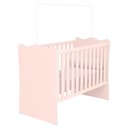 Ver imagem 2 de Berço Doce Sonho com Mosquiteiro Rosa Acetinado - Qmovi