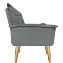 Ver imagem 4 de Poltrona Opala para Amamentação Decorativa Tecido Suede Para, Quarto,sala de Estar, Recepção Pés Pal