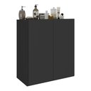 Ver imagem 2 de Balcão Multiuso Organizador para Banheiro 2 Portas 63cm Multimóveis MP5038 Preto