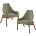 Ver imagem 1 de Kit 02 Poltronas Decorativa Sakura L02 Bouclê Oliva