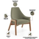 Ver imagem 3 de Kit 02 Poltronas Decorativa Sakura L02 Bouclê Oliva