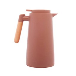 Garrafa Térmica de Plástico com Cabo de Madeira e Termômetro Tap Nude 1 Litro - Lyor - 4