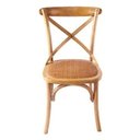 Ver imagem 2 de Cadeira Katrina Cross Paris sem Braço. Encosto em X. Assento em Rattan Natural. Cor Natural