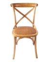 Ver imagem 2 de Cadeira Katrina Cross Paris sem Braço. Encosto em X. Assento em Rattan Natural. Cor Natural