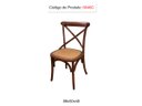 Ver imagem 2 de Cadeira Katrina Cross Paris sem Braço. Encosto em X. Assento em Rattan Natural. Cor Castanha