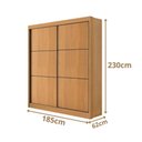 Ver imagem 5 de Guarda Roupa Santorini Solteiro 2 Portas 3 Gavetas 100 Mdf D Doro Móveis