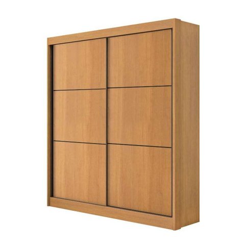 Guarda Roupa Santorini Solteiro 2 Portas 3 Gavetas 100 Mdf D Doro Móveis