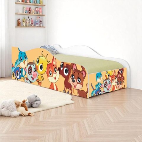 Cama Solteiro Glow Bichinhos Solteiro