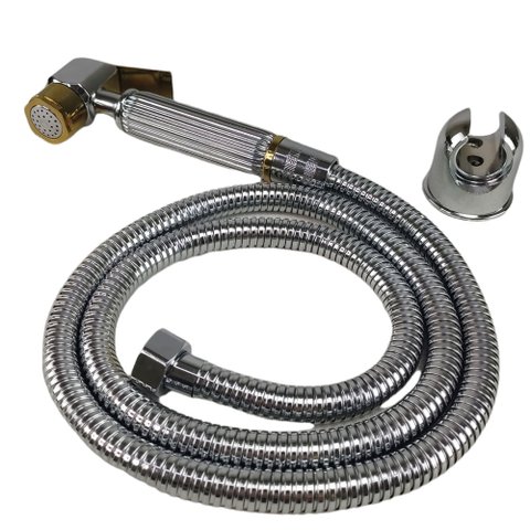 Ducha Higienica Luxo de mao Suporte Intimo Chuveirinho Metal Cromo Banheiro Banho