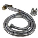 Ver imagem 1 de Ducha Higienica Luxo de mao Suporte Intimo Chuveirinho Metal Cromo Banheiro Banho