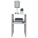 Ver imagem 2 de Mesa de Cabeceira Cama Solteiro Quarto Sala 35cm Branco