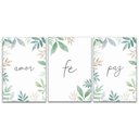 Ver imagem 1 de Kit Placas Quadros Decorativos 3 Pçs Mdf 20x30 Amor Fé e Paz