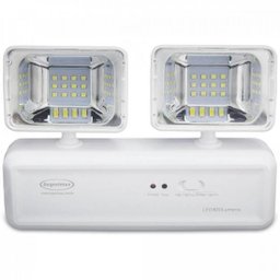 Iluminação Emergência 2 Faróis LED 400 Lúmens SEGURIMAX - 1 Iluminação Emergência 2 Faróis LED 400 Lúmens SEGURIMAX - 1