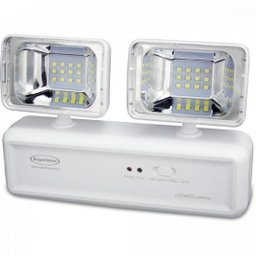 Iluminação Emergência 2 Faróis LED 400 Lúmens SEGURIMAX - 2 Iluminação Emergência 2 Faróis LED 400 Lúmens SEGURIMAX - 2