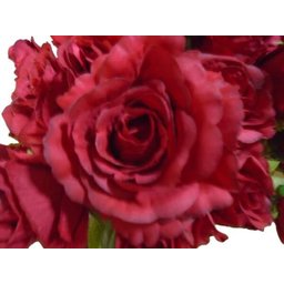 Kit 3 Buques de rosas artificiais com rosas e folhagens Cor:Vermelho - 3