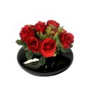 Ver imagem 7 de 1 Buque de Rosas Artificiais com Rosas e Folhagens Cor:vermelho