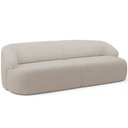 Ver imagem 1 de Sofá 4 Lugares Curvo Orgânico para Sala Living 280cm Barolo L06 Bouclê Bege - Lyam Decor