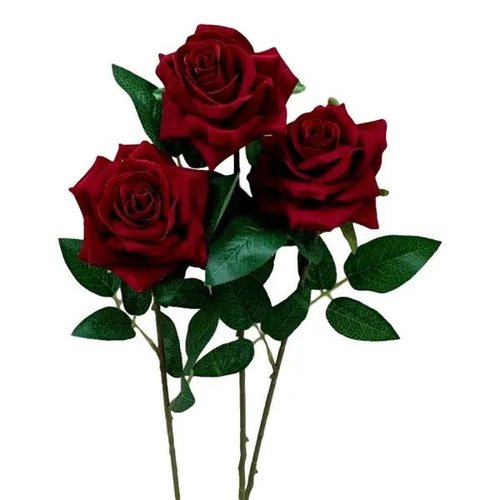 Flores Artificiais Kit 12 Galhos de Rosas Aveludadas Para Decoração e  Arranjos de Mesa - Atacado | MadeiraMadeira