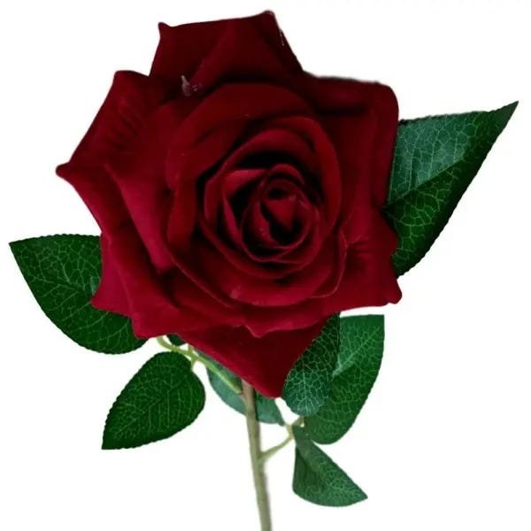 Flores Artificiais Kit 6 Galhos de Rosas Aveludadas Para Decoração e  Enfeites - No Atacado | MadeiraMadeira