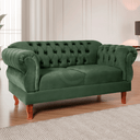 Ver imagem 2 de Namoradeira Chesterfield Elisabeth 2 Lugares Via Encanto Veludo Verde
