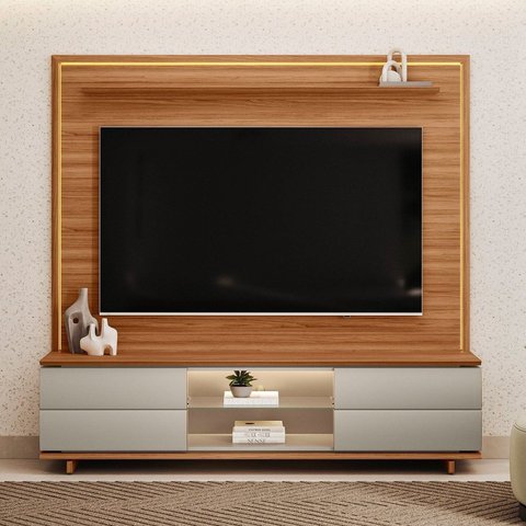 Rack + Pianel Córdoba para TV de até 85" Linea Brasil