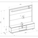 Ver imagem 3 de Rack + Painel Córdoba para TV de até 85" Linea Brasil