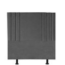 Ver imagem 2 de Cabeceira Estofada Grécia 100cm Solteiro Para Cama Box Quarto Linho Cinza - Gat Magazine