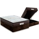 Ver imagem 1 de Cama Box Baú Queen: Colchão Molas Ensacadas Probel MasterPocket ProDormir Evolution + Base CRC