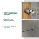Ver imagem 5 de Armário Aéreo Milla com Portas de Vidro e Nogueira Cinza 120cm Carraro