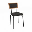 Ver imagem 1 de Kit de 2 Cadeira Petra Preto Fosco em Par - 2 Cadeiras para Mesa de Jantar - Kappesberg