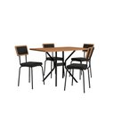 Ver imagem 3 de Kit de 2 Cadeira Petra Preto Fosco em Par - 2 Cadeiras para Mesa de Jantar - Kappesberg