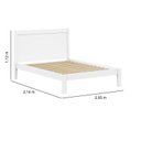 Ver imagem 3 de Cama King em Madeira Maciça 112x214cm Modena Branco