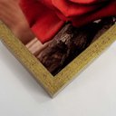 Ver imagem 4 de Quadro com Moldura Rosa Vermelha Dourado - Grande