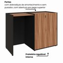 Ver imagem 5 de Armário com Nicho para Frigobar Lado Esquerdo 1,40 m X 0,60 m 2 Portas e Prateleiras para Copa e