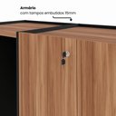 Ver imagem 4 de Armário com Nicho para Frigobar Lado Esquerdo 1,40 m X 0,60 m 2 Portas e Prateleiras para Copa e
