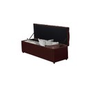 Ver imagem 3 de Calçadeira Baú 158 cm Suede Bordô