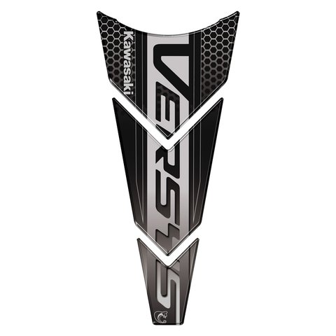 Adesivo Resinado Protetor de Tanque Moto Kawasaki Versys Preto Teu Adesivo
