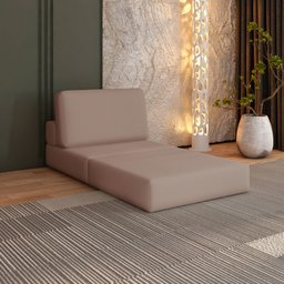 Sofá Cama à Vácuo 1 Lugar Linha Modular Flip Magic - 3
