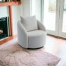 Poltrona Decorativa Orgânica Boucle Branco Cali Estofama - 2