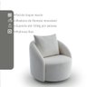 Poltrona Decorativa Orgânica Boucle Branco Cali Estofama - 5