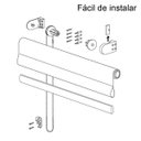 Ver mais imagens de Persiana Rolô Blackout Lisa 80cmx50cm Isadora Design