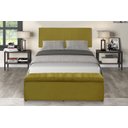 Ver imagem 2 de Kit Cabeceira e Calçadeira Vitoria 120 cm Suede Amarelo