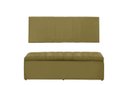 Ver imagem 1 de Kit Cabeceira e Calçadeira Vitoria 120 cm Suede Amarelo