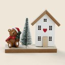Ver imagem 1 de Adorno Teddy Magic Madeira 12x10cm - a\Casa