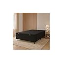 Ver imagem 2 de Cama Box Bau Casal Premium Blindada Super Reforçada Corino - Box Baú Preto - Corino