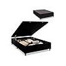 Cama Box Bau Casal Premium Blindada Super Reforçada Corino - Box Baú Preto - Corino - 5