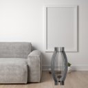 Ver imagem 2 de Abajur Grande de Chão MAGNÓLIA MDF Luminária -:Preto