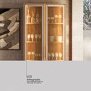Ver imagem 6 de Cristaleira Plena 2 Portas com Vidro Reflecta e LED Cinamon/Nude Prime Tx - Demóbile